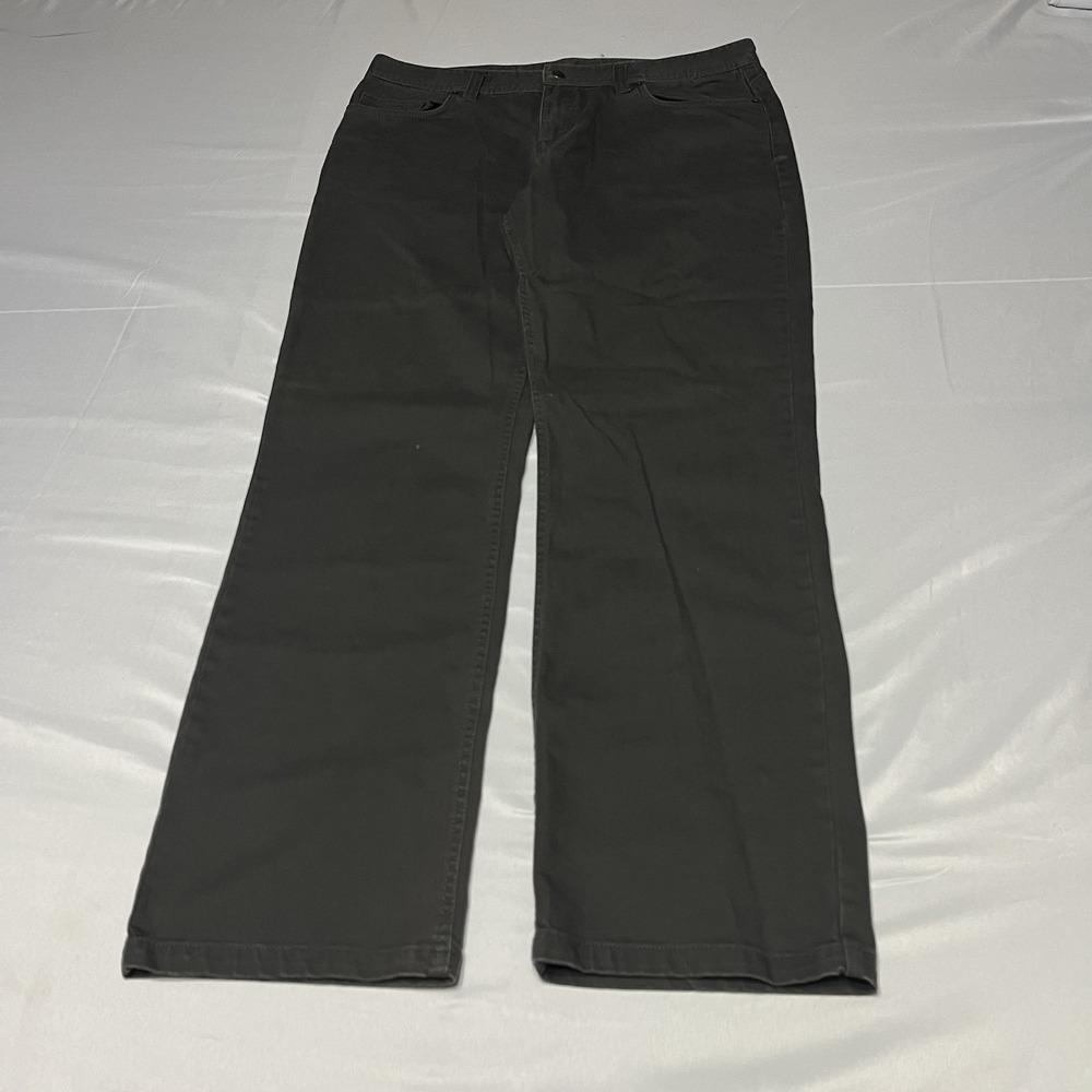 Toad&Co The Drover Pants Mens Fits 36x32 Olive Green Straight Cotton Stretch